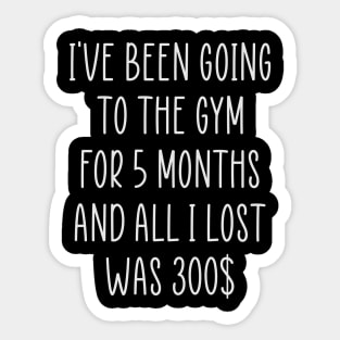 Funny Diet Sarcasm Weightloss Fasting Gym Workout Fitness Sticker